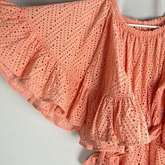 C/MEO Collective Sherbet Lace Runways Playsuit Romper Peach -Size Small - Picture 3 of 10